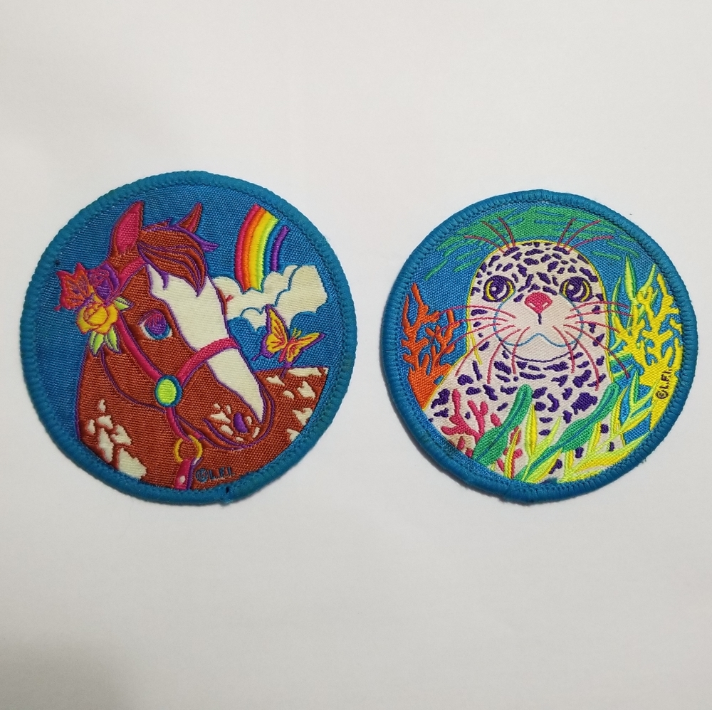 2 Lisa Frank 90' Patches NWOT